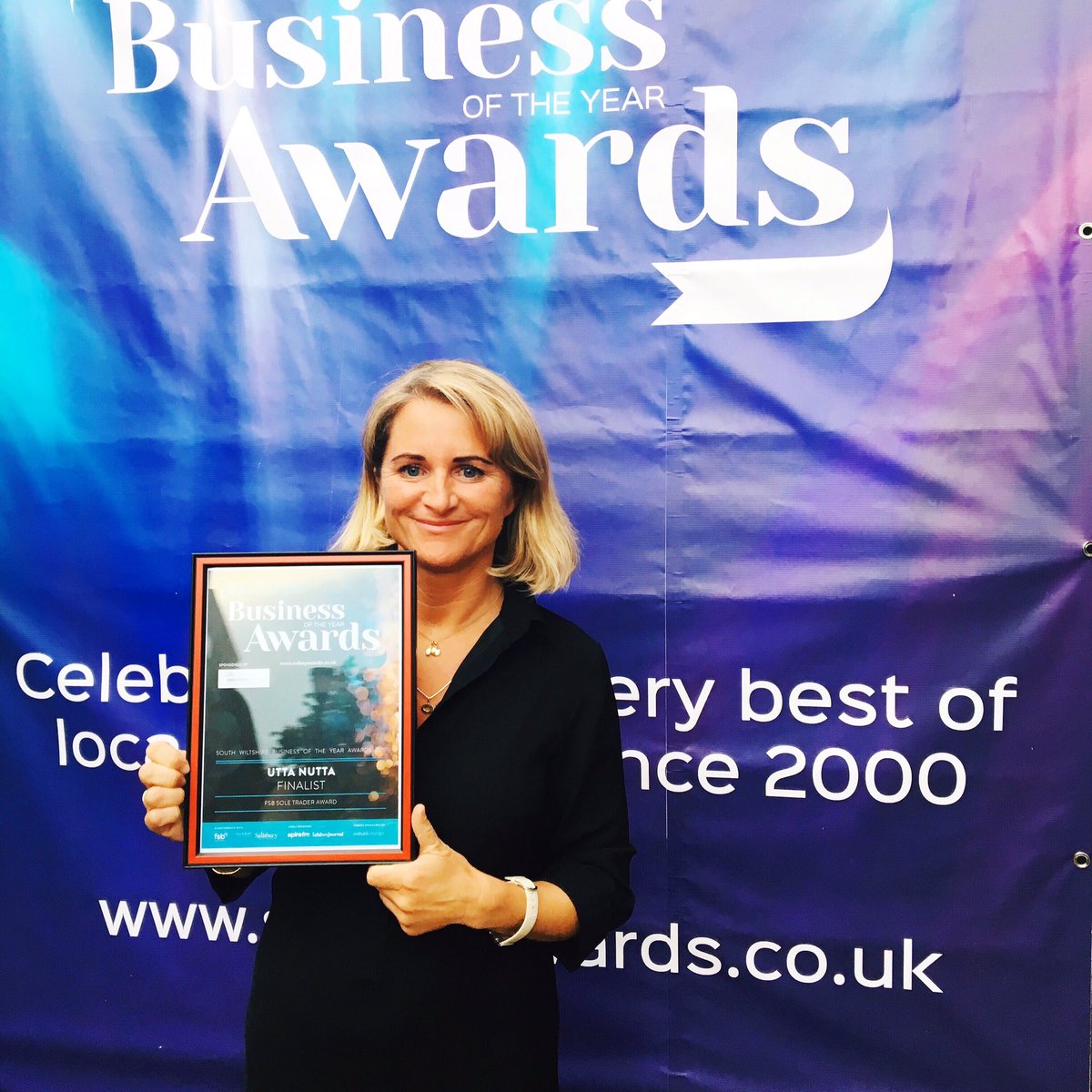 uttanutta's tweet photo. @fsb_policy Sole Trader Finalist @SWBOYA17 -Thanks for eating it..I like making it for you #awards #SWBOYA17 @BlueBeeSolution #soletrader โ๐ฝ https://t.co/3HjrBkEzum