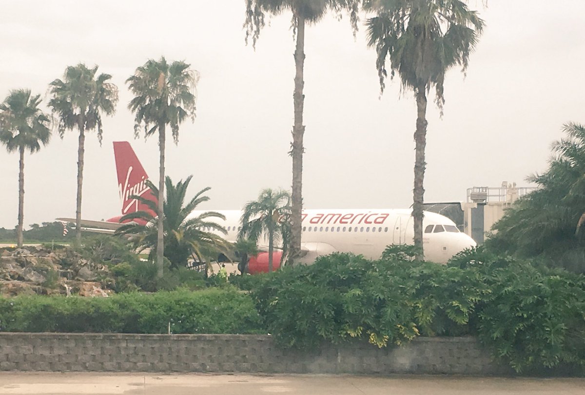 RichardRDuncan's tweet photo. The carnivorous Airbus silently stalks is prey in the jungles of MCO. #iamalaska https://t.co/FIo0rjA5b0