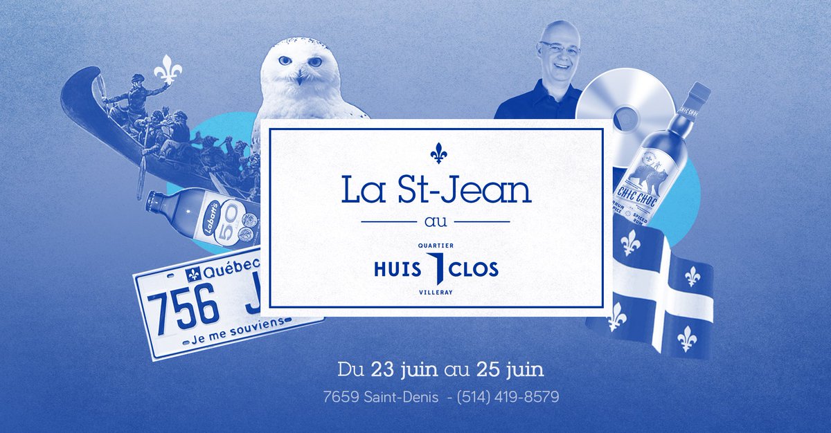 La #SaintJean au Huis Clos c'est du bon monde, de la boisson et DJ Claude Rajotte qui fait tourner des CDs! ⚜️🎵🍻 bit.ly/2sWxANr