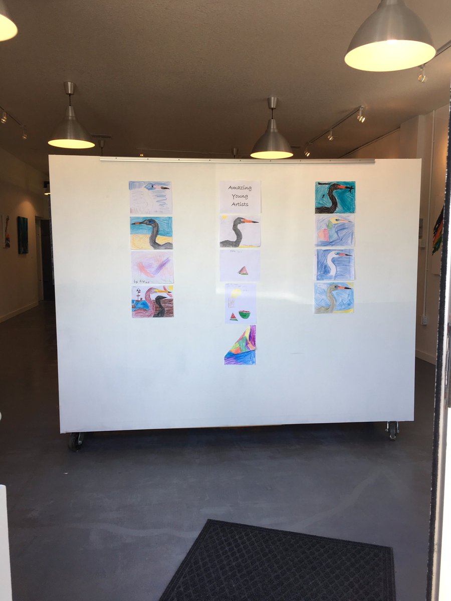 art_by_lj's tweet photo. It was an honor teaching at #SutherlandElementary, the students have such talent! Come by my #studio and see what a wonderful job they did. https://t.co/UdW1WHHuyR