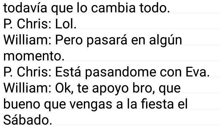 SkamLatinoA's tweet photo. Conversación entre William y P. Chris! https://t.co/hB68xo4PbT