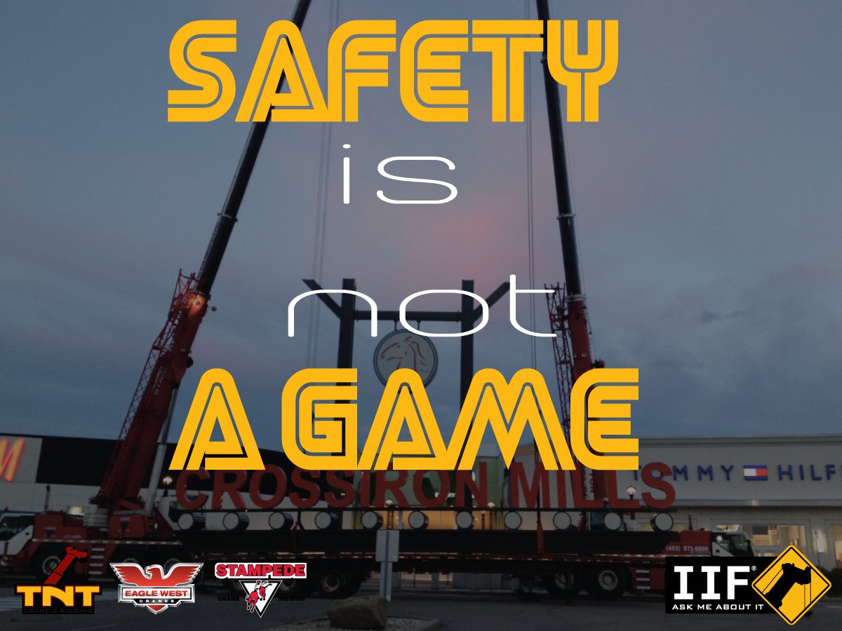 tntcranecanada's tweet photo. We may have used a font similar to that of the old school SEGA console but...safety is not a game. #safetyfirst https://t.co/fXZo9ATjsO https://t.co/aPYHlXcPCG