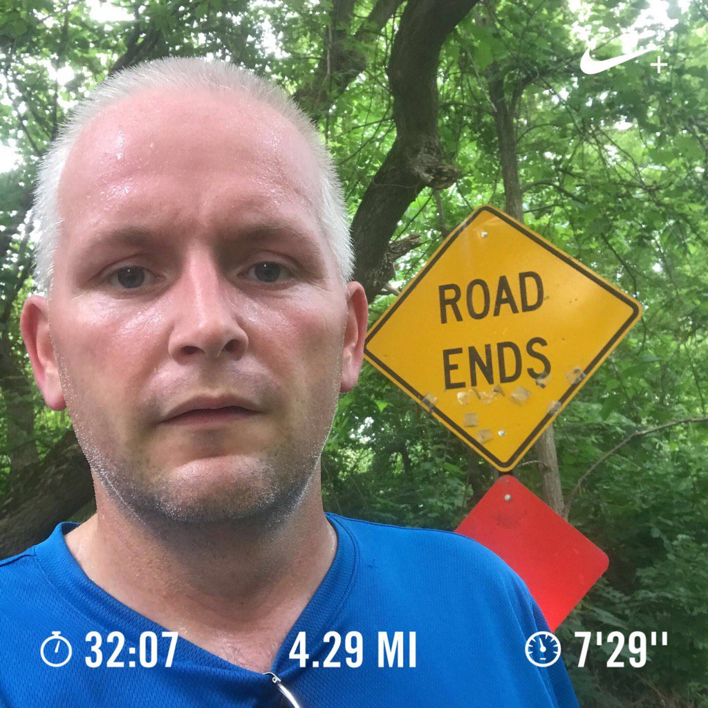 jnayr17's tweet image. Ran 4.29 miles with Nike⁠+ Run Club #nrc #hot #humidrun The road never ends