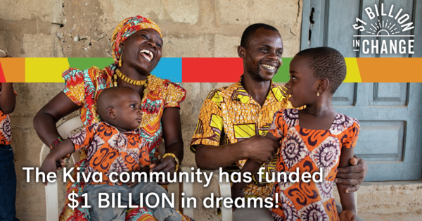 DudaCardoso88's tweet photo. People are amazing! Together, small acts add up to monumental change. I helped make #1BillionInChange through Kiva. https://t.co/9xkPVn9WaE https://t.co/P1o1vIIz99