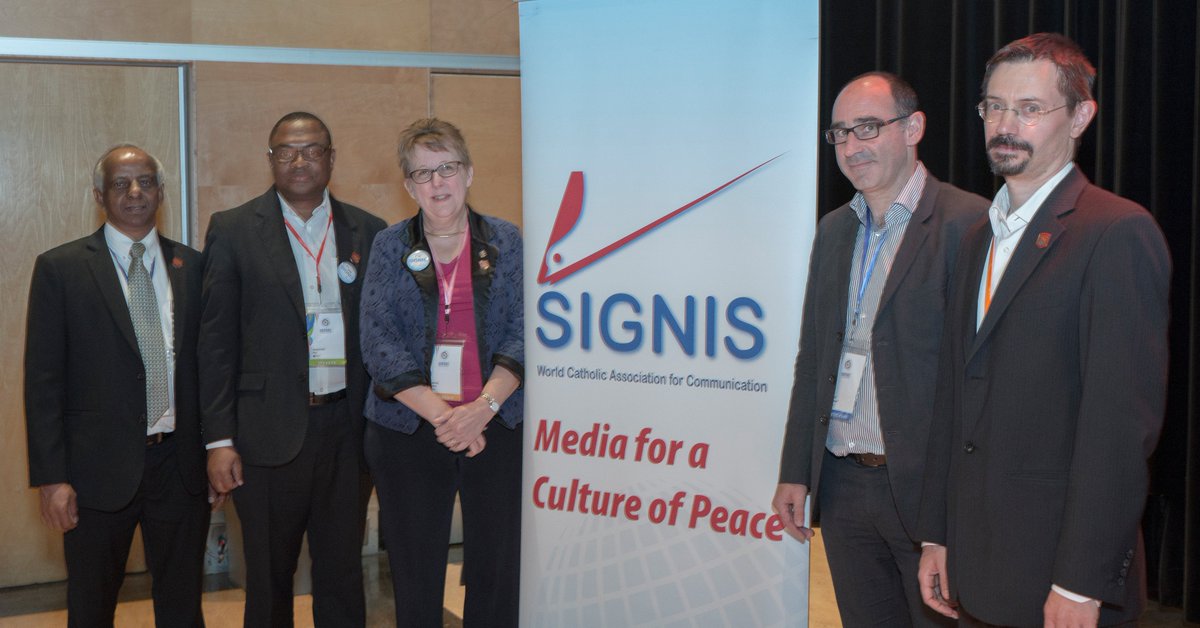 SIGNIS's tweet photo. The new Board of SIGNIS, led by @helenosman #CatholicCommunicators https://t.co/nX0YrmeeGr