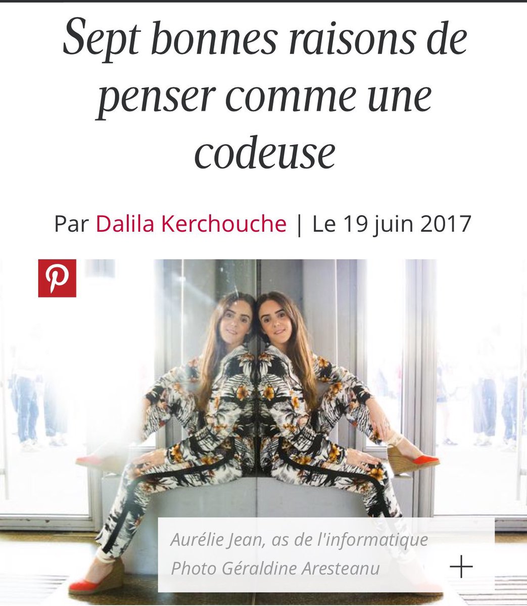 _jcbales's tweet image. #Entrepreneure
Sept bonnes raisons de penser comme une #codeuse. Merci @Aurelie_JEAN
> madame.lefigaro.fr/business/infor… @JamaisSansElles @42born2code