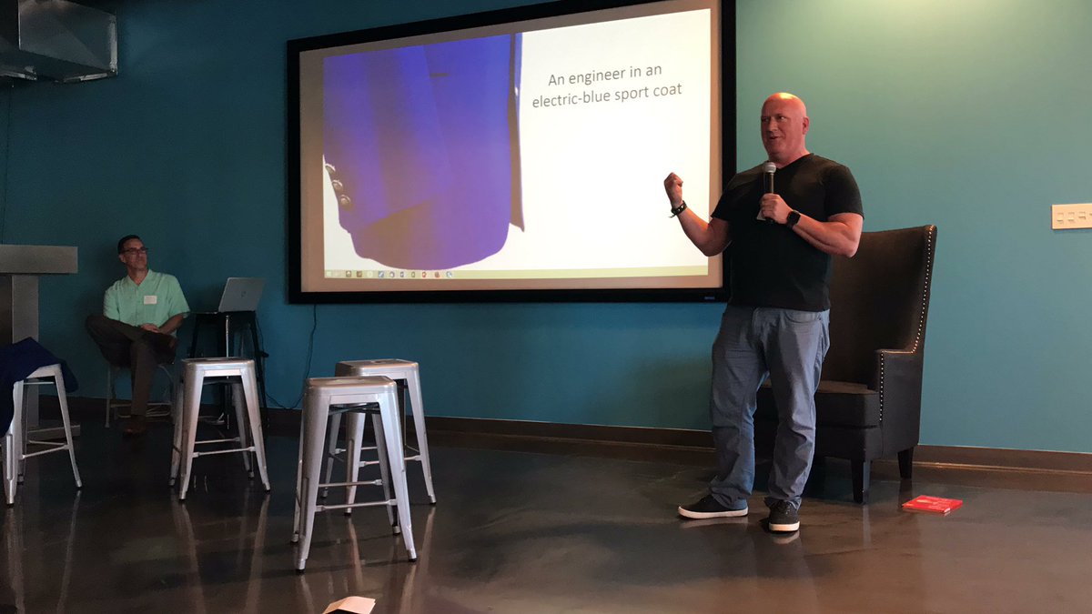 NEXUSNY's tweet photo. Next time you see Dr. @clintballinger ... ask him about the "electric blue blazer." #nuclearengineer #cleantech #SelfArray #NEXUSNY2017 https://t.co/BN4PHaO8F7