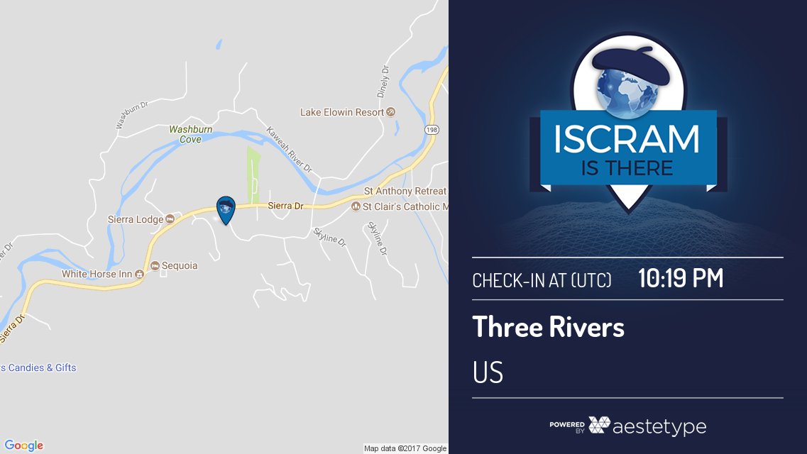 ISCRAM is There tweet media