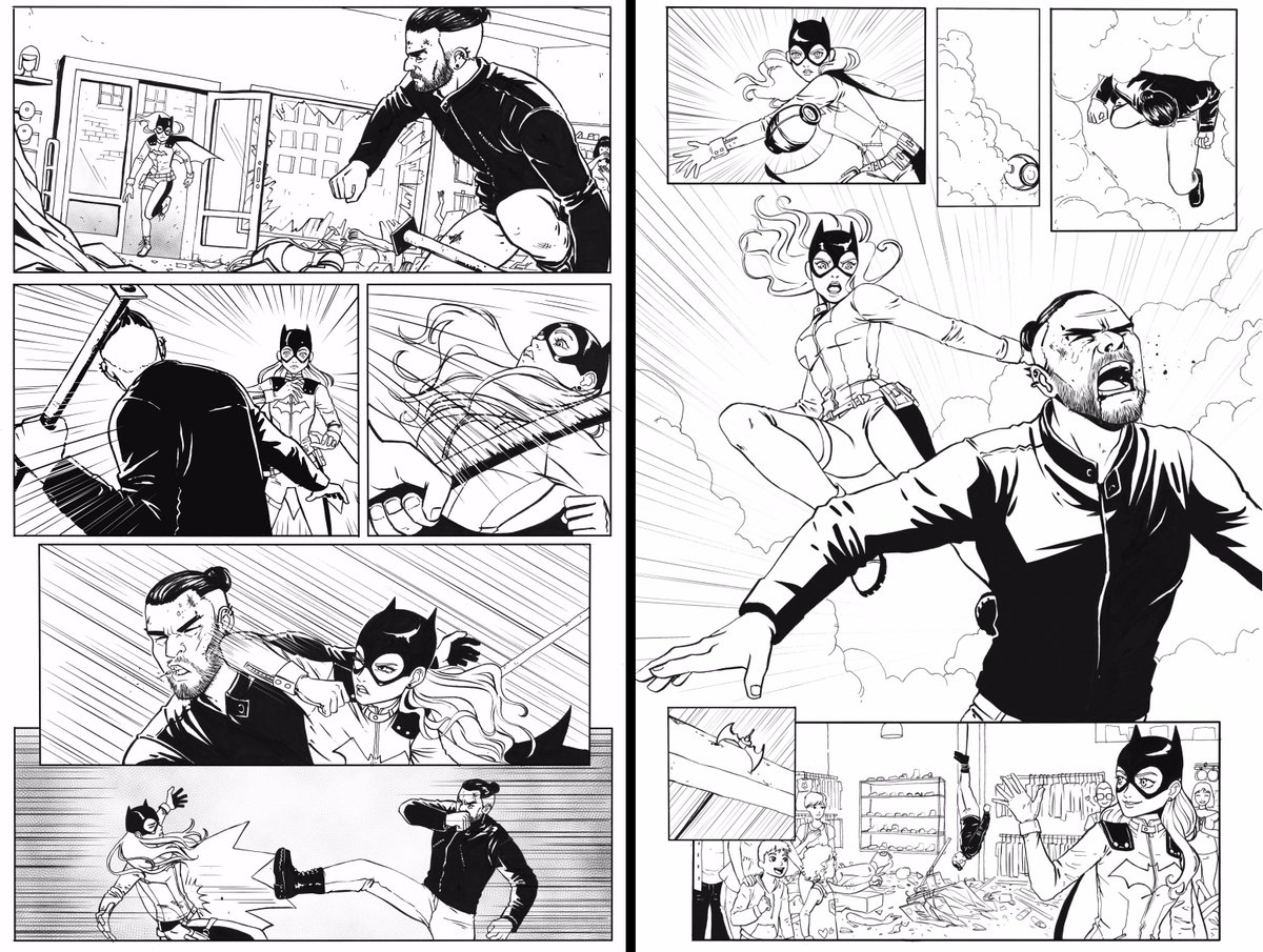 Inks of my #Batgirl fanfic. Very Inspired for #BatgirlBurnside @DCComics @babsdraws @cameronMstewart 