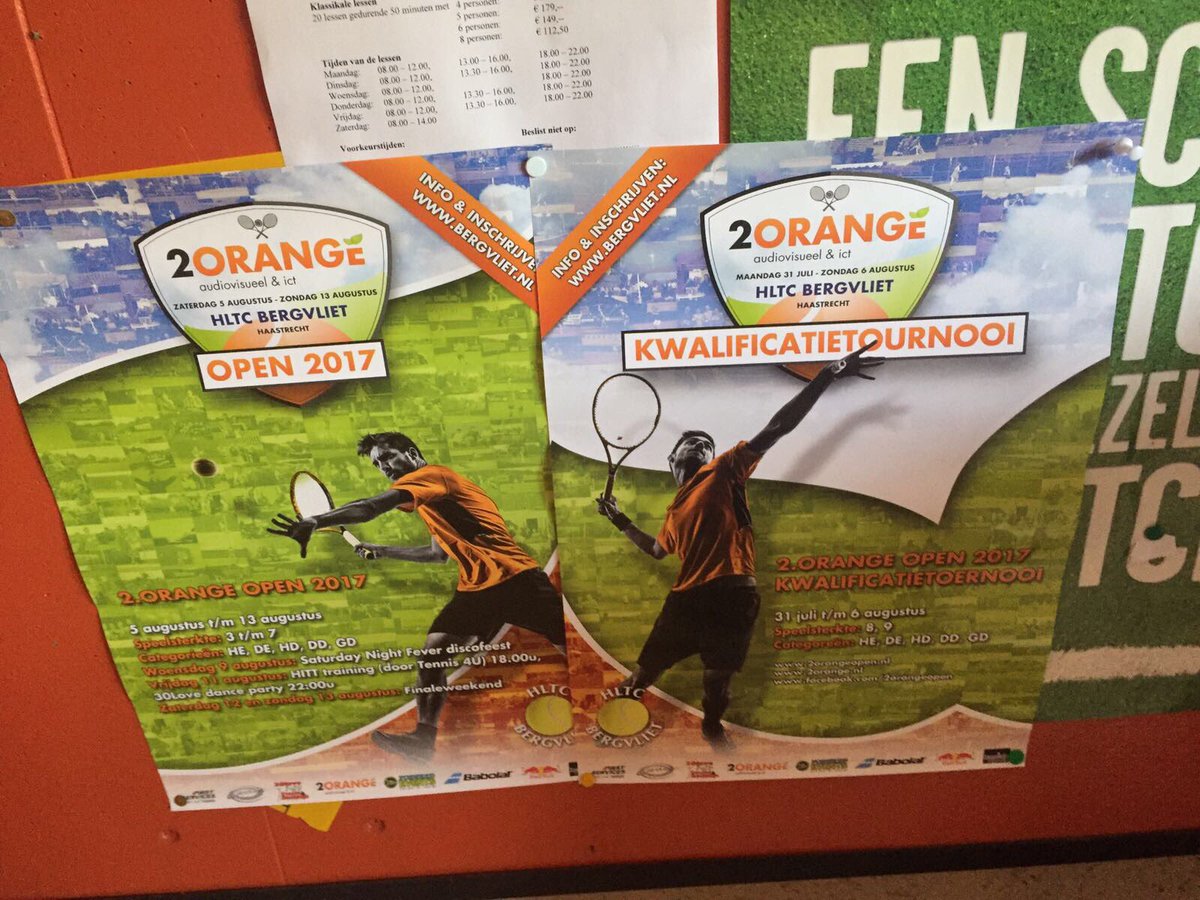 #Bergvliet Het 2Orange Open Kwalificatie Toermooi en het 2Orange Open #tennis mooi achterelkaar.