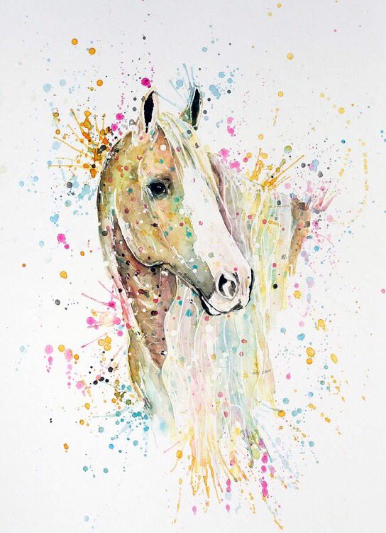 SmartAndShiney's tweet photo. Love this painting of @SmartAndShiney by Kandee Tamaskan! #horseart https://t.co/rWSBvuUH0k