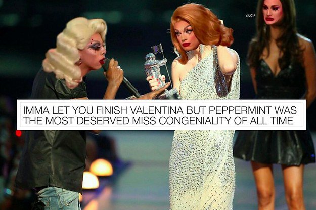 BuzzFeed's tweet photo. 21 moments from season 9 of RuPaul's Drag Race that left us gagging 
https://t.co/F1Osm5GhOJ https://t.co/su9VDmlgNb