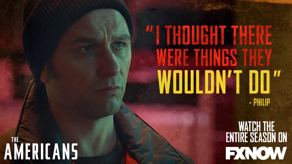 Don't underestimate your enemy. #TheAmericans