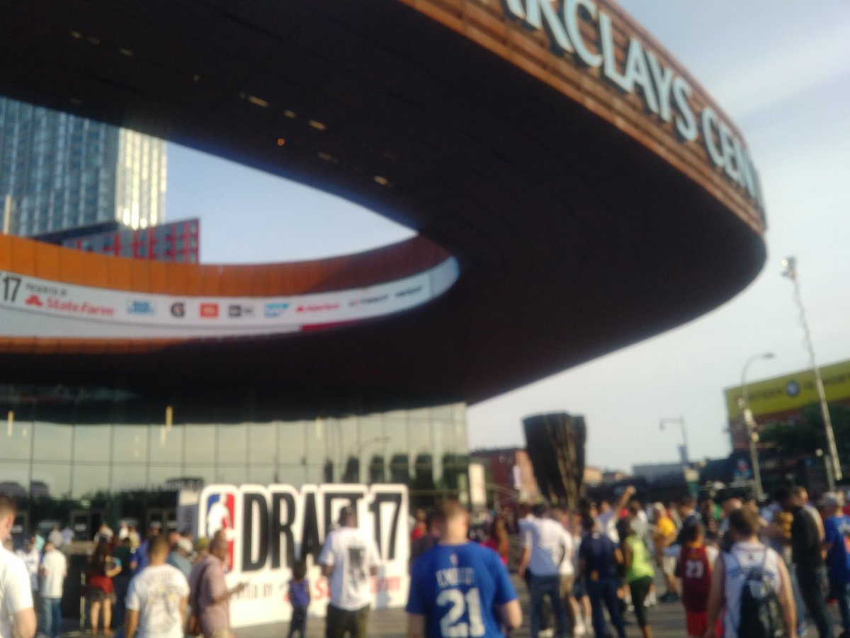 At the NBA draft!  Starting with a nice reception!!!