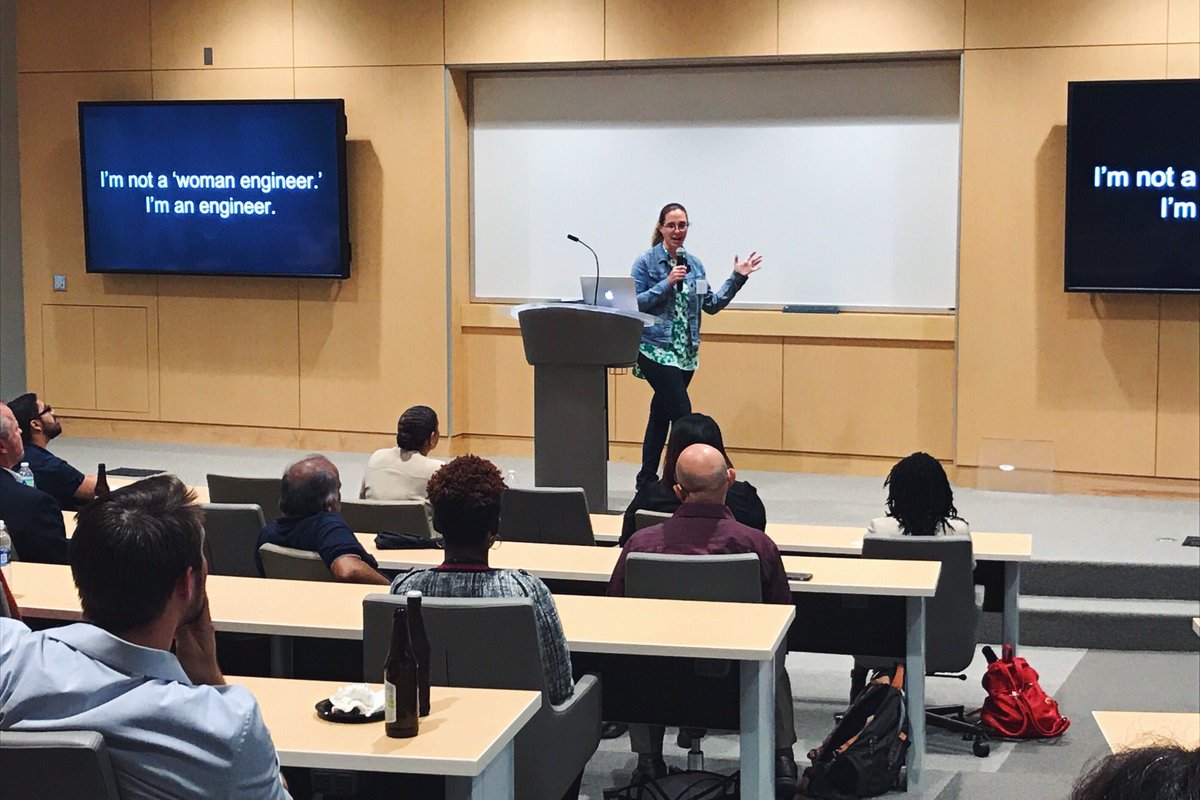 truefitpgh's tweet photo. I'm not a "woman engineer", I'm an engineer. - Mary Koes, @Google #CodeUniversal #womenintech #DiversityInTech https://t.co/w06nEYoOqH