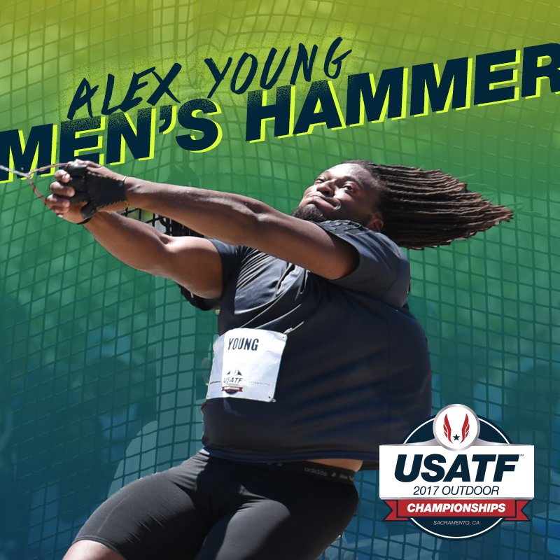 USATF on Twitter "First senior champ of USATFoutdoors is Alex Young