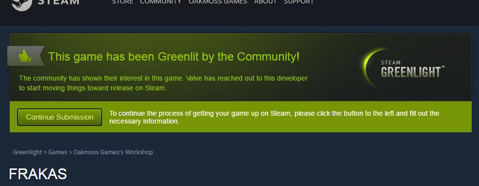 FrakasTheGame's tweet photo. WE DID IT! (Last #greenlight selection before the end) Stay tune ! More info coming soon https://t.co/pz57wNov7j
