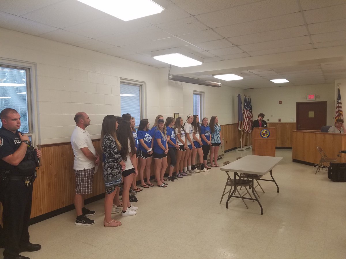 Djosephcorr's tweet photo. Shaker VSB honored by Supervisor Mahon and tonight's Town Board meeting! #rollBisonroll https://t.co/H80MLs5glJ