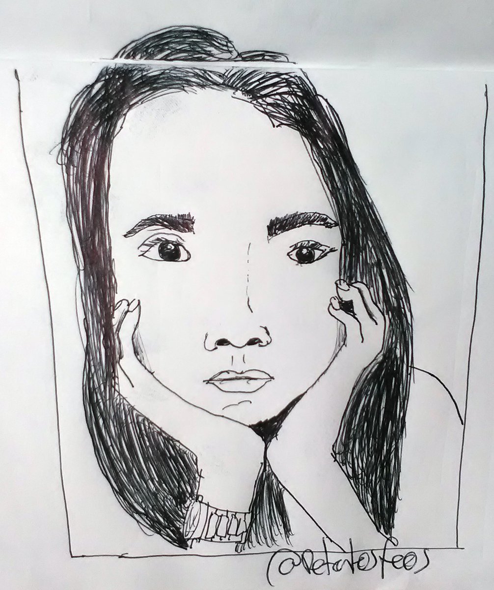 RetratosFeos's tweet photo. Título de la obra: Mirada perenne, la espera, trazos al infinito.
Técnica: Pluma fuente
Musa: @EstoyQueEnamoro https://t.co/vm1LLz1G2Q