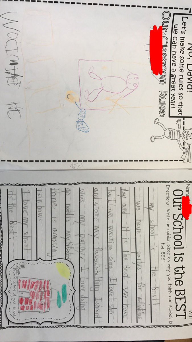 When you compare a student's writing from the 1st day to one of the last days of grade 1 😱 #gradeoneismoorefun