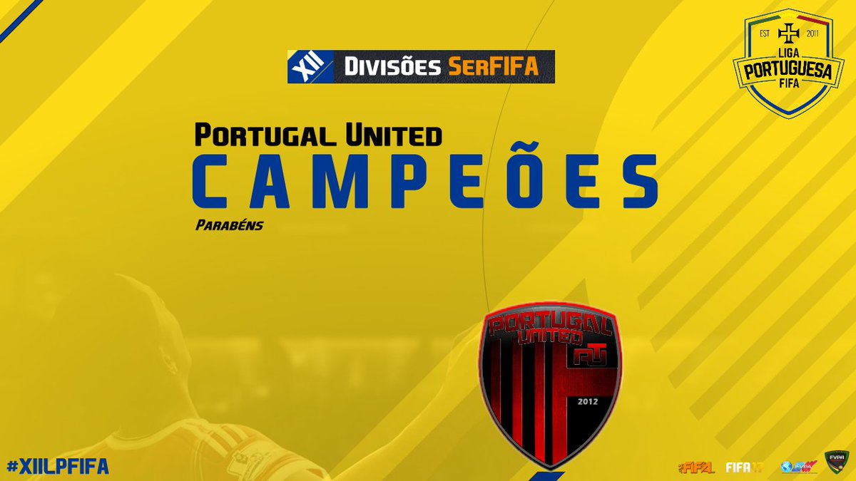 LPFIFA17's tweet photo. Portugal United é o novo campeão das Divisões SerFIFA!

Parabéns 🏆

#XIILPFIFA https://t.co/Pt60g1qR7n