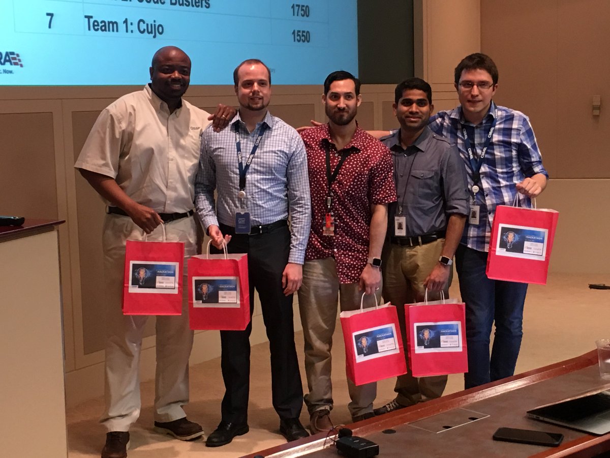 Congratulations to the winning team #Hack4good of our 2nd #hackathon. Way to #ThinkNextNow!