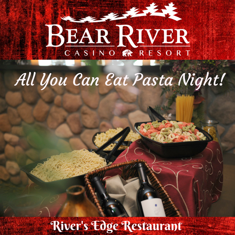bearrivercasino's tweet photo. Come watch us cook your pasta your way! #bearrivercasinoresort #bestuffed #beentertained #beawinner https://t.co/rRQ869STKP