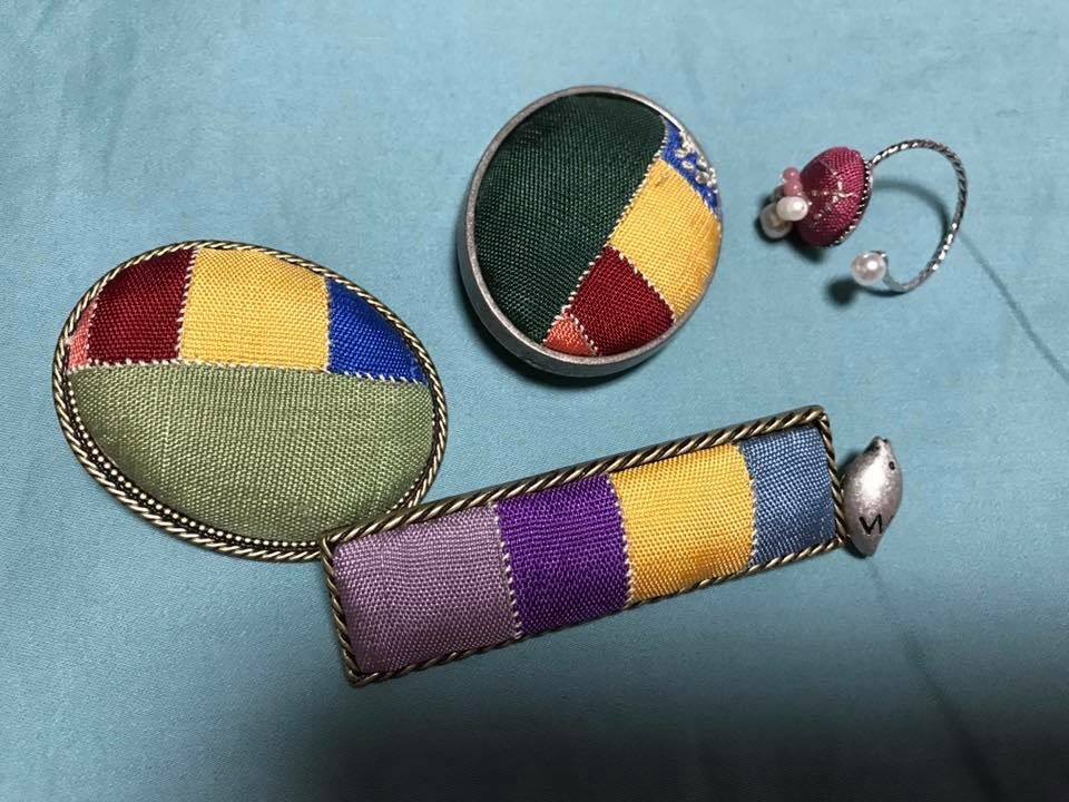 브로치2 반지에 진주까지 달고