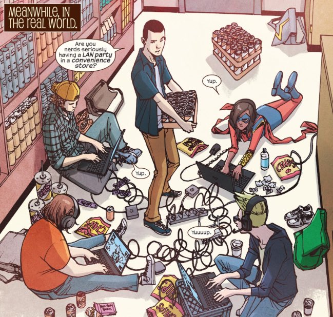 "Oh my god, oh my god oh my g-phew...

We did it!

Awesome! now to defeat the final boss to purge the land from his evil reign"

#MarvelVsDC