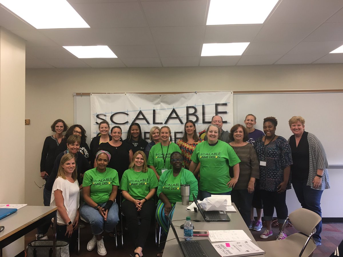 MathEdPhD's tweet image. Another great cohort!  Teaching #ComputationalThinking with #ScalableGameDesign with @eLearn4Edu in St Louis!!