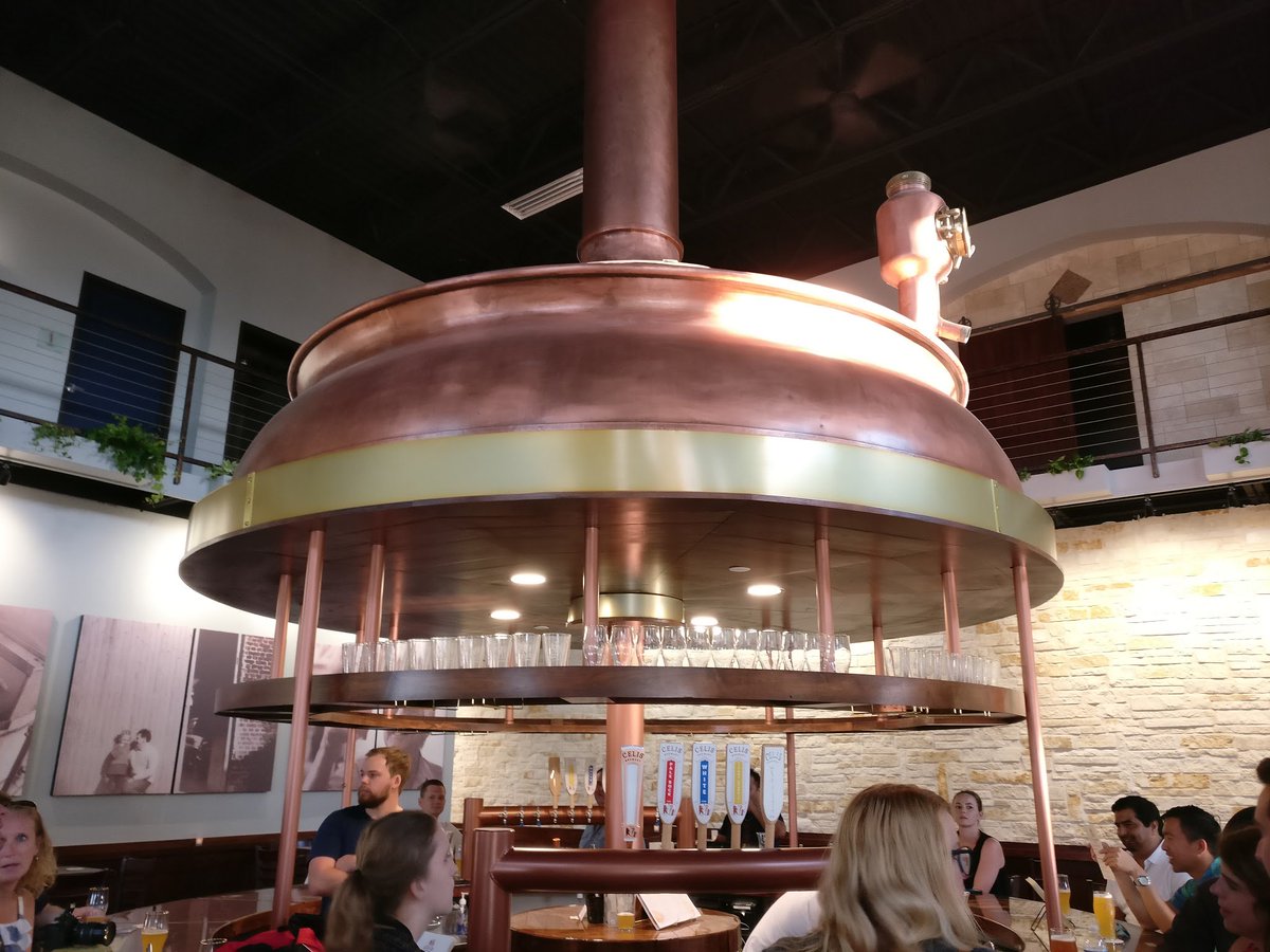 CraftBeerATX's tweet photo. We're at @CelisBeers on the eve of their public opening(tomorrow)! https://t.co/CrafJYDOvR