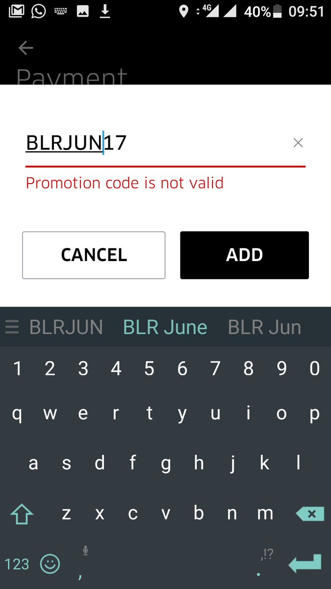 shabs07's tweet image. @UberINSupport Non of the promo codes u send me are valid. I hav alrdy reportd dis multiple tims. U give 50rs credit n close it?? #UberBug