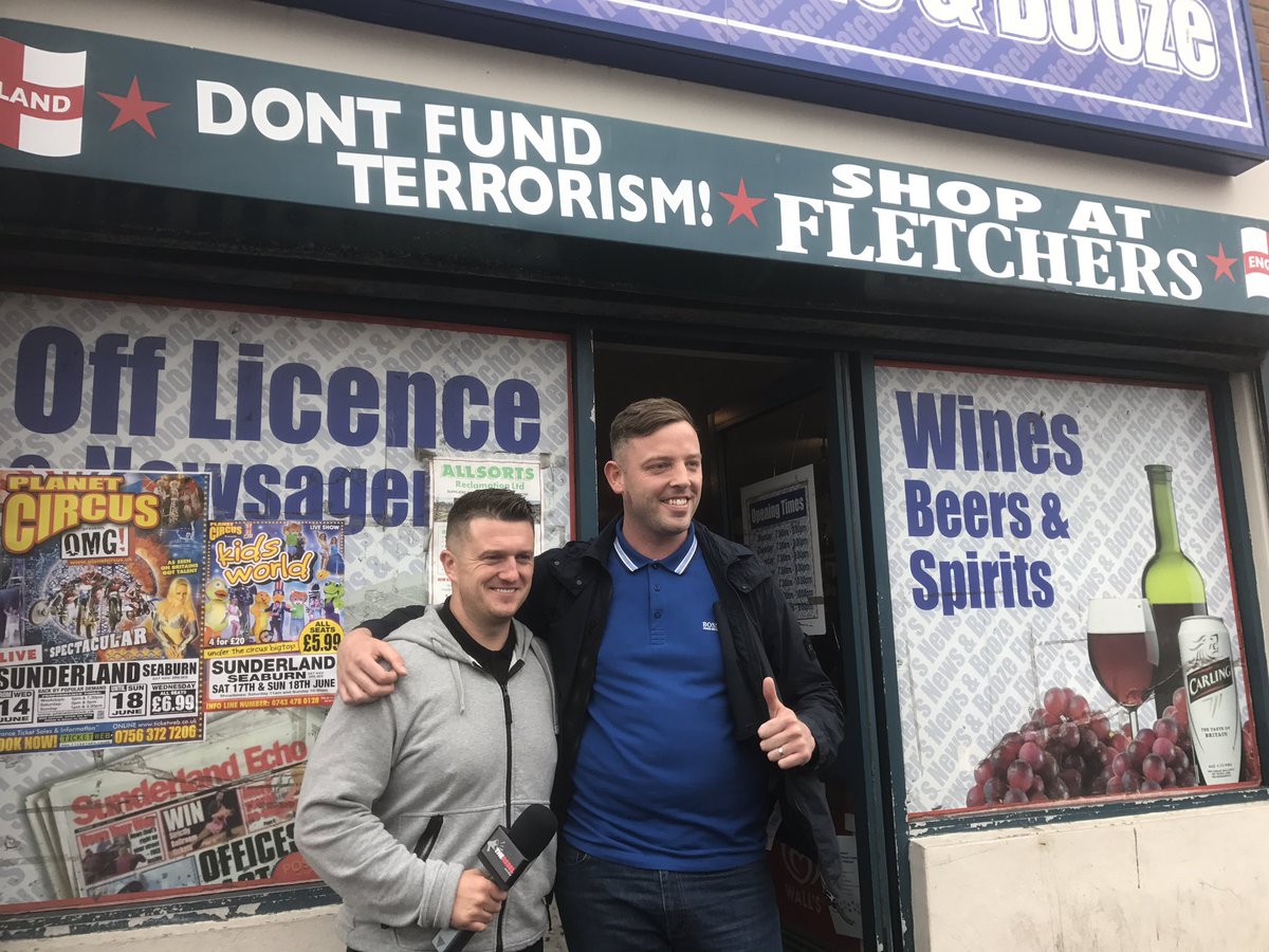 TRobinsonNewEra's tweet photo. Met this lad today to interview him about the police harassment he's faced because of his sign on his business https://t.co/LHovu1pRCl