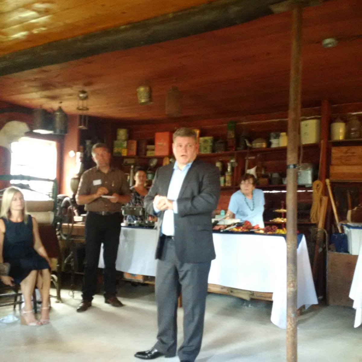 MBNCBenson's tweet photo. Saskatchewan MP and Caucus Chair visits Portage La Prairie Manitoba. https://t.co/9NQHN00DQX
