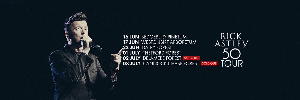 macleanchelle's tweet photo. #CheckOot #Buy #Tix for #Perfect @rickastley #RickAstley50Tour #ForestTour I'm sad I Cannae go work commitments & cant afford travel/hotelππ https://t.co/6tAzaMpkpe