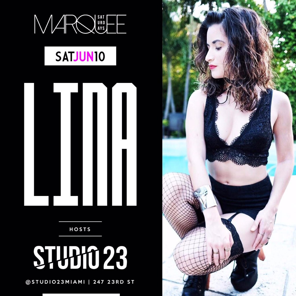 _LinaMCo's tweet photo. Catch your favorite hostess @studio23miami TONIGHT 😉💋 https://t.co/hrLXbJNQ26