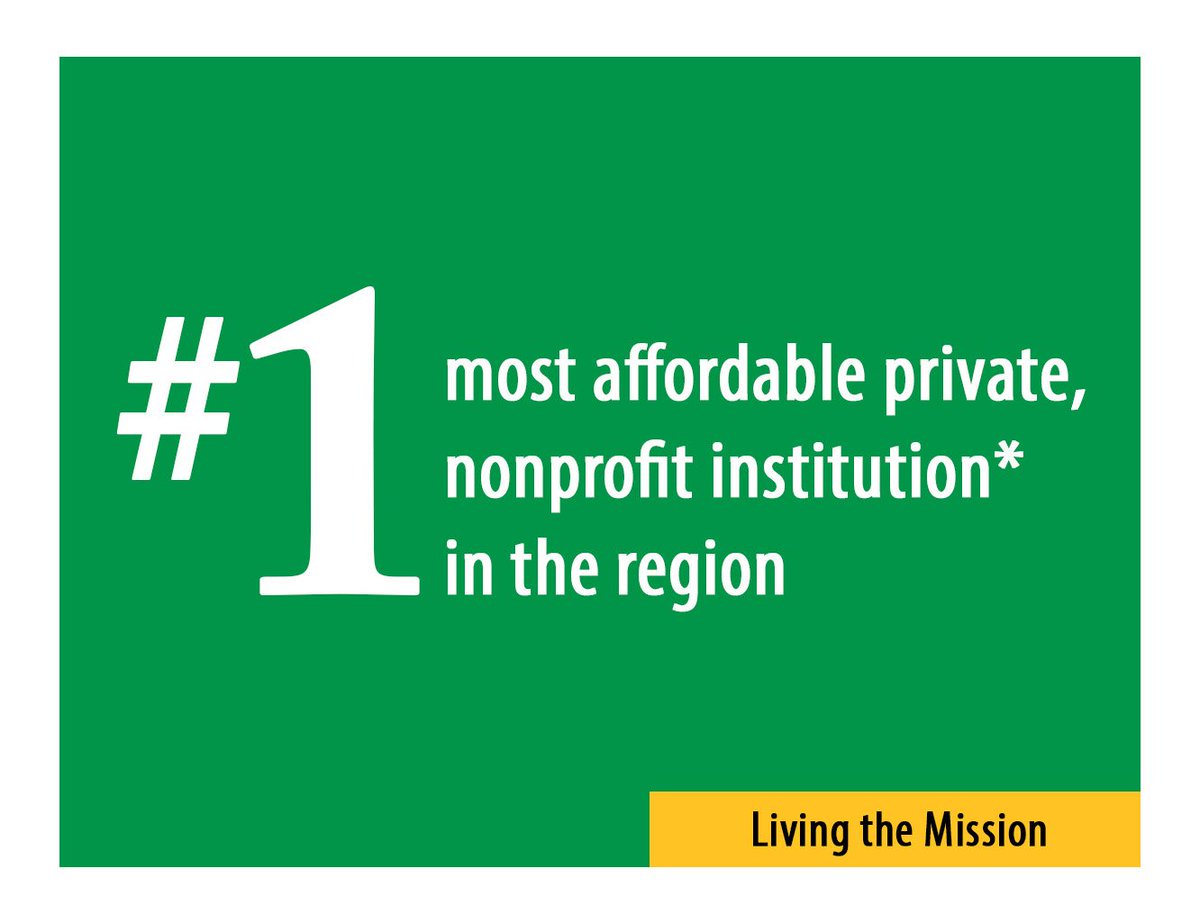 In a comparison of 24 regional four-year, private, nonprofit universities, WilmU is the most affordable. Read more: ow.ly/z6LJ30ccshf