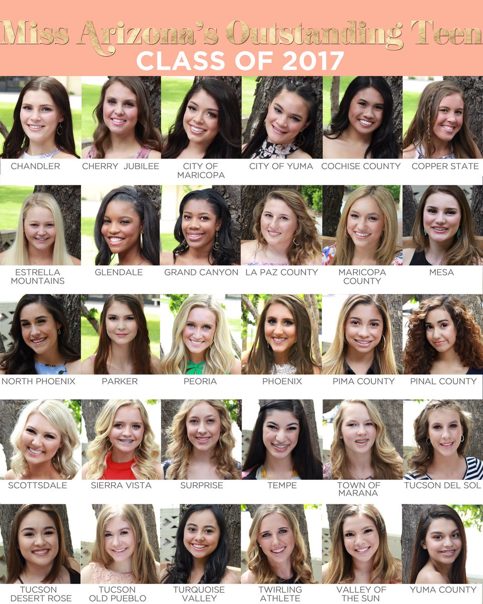 missazorg's tweet photo. TWO WEEKS til we crown the next @MAOTeenAZ! 👑 Here are the 30 young women competing for the title! #MissAZ2017 #WhoWillSheBe https://t.co/0QqSO4qLgx