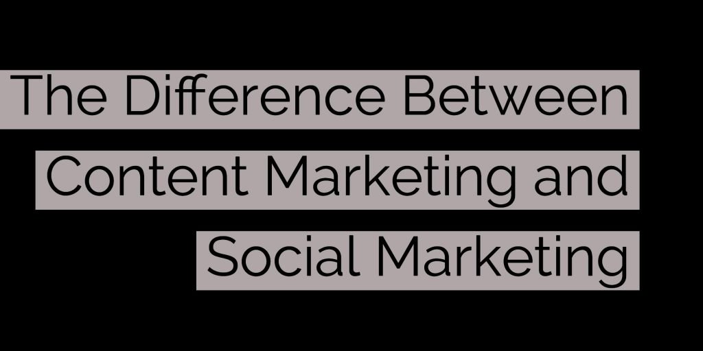 #Contentmarketing, #socialmediamarketing, and the difference 👉 bit.ly/2mHrquu