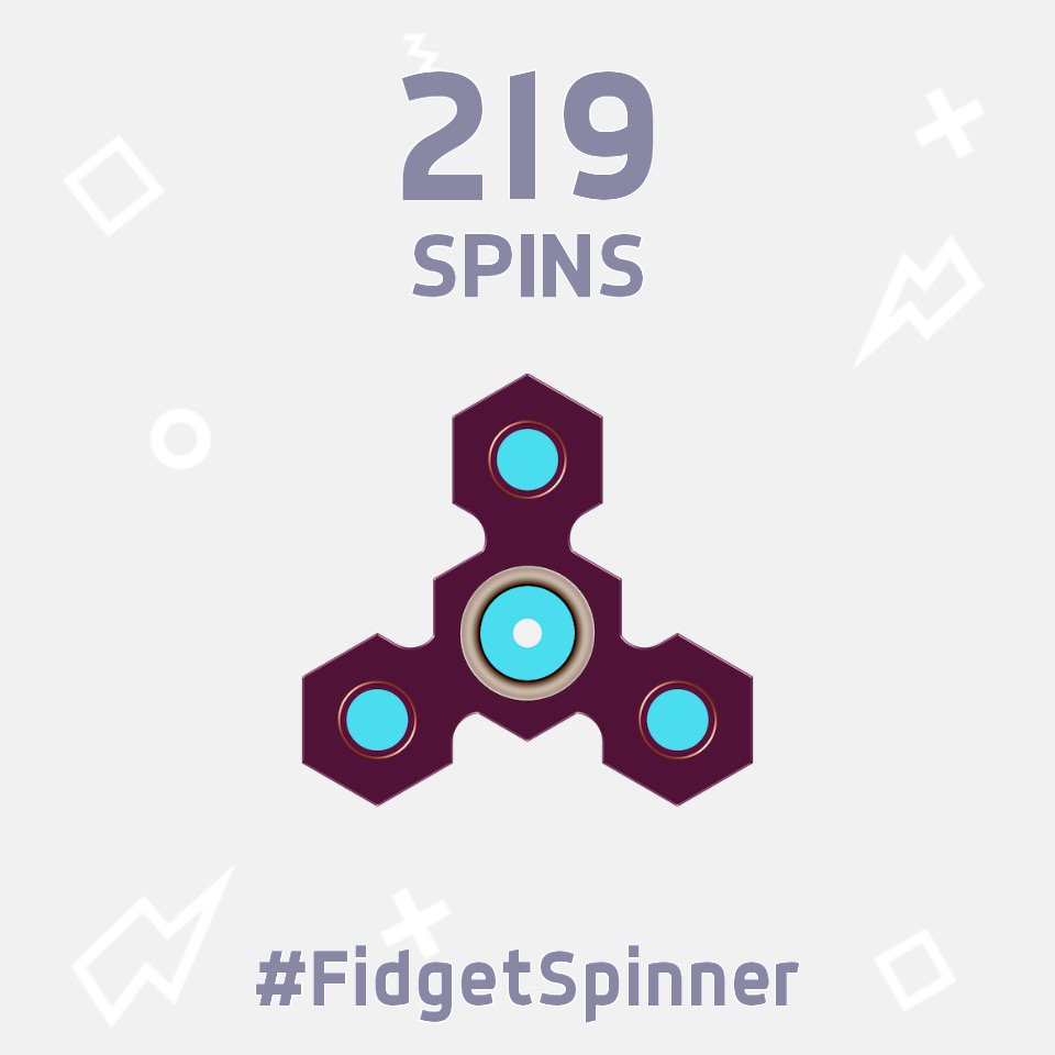 danescalona81's tweet photo. I've just scored 219 spins in this new #FidgetSpinner game! https://t.co/BmsxVppXAp Can you beat me? https://t.co/fs1yQDIO6P