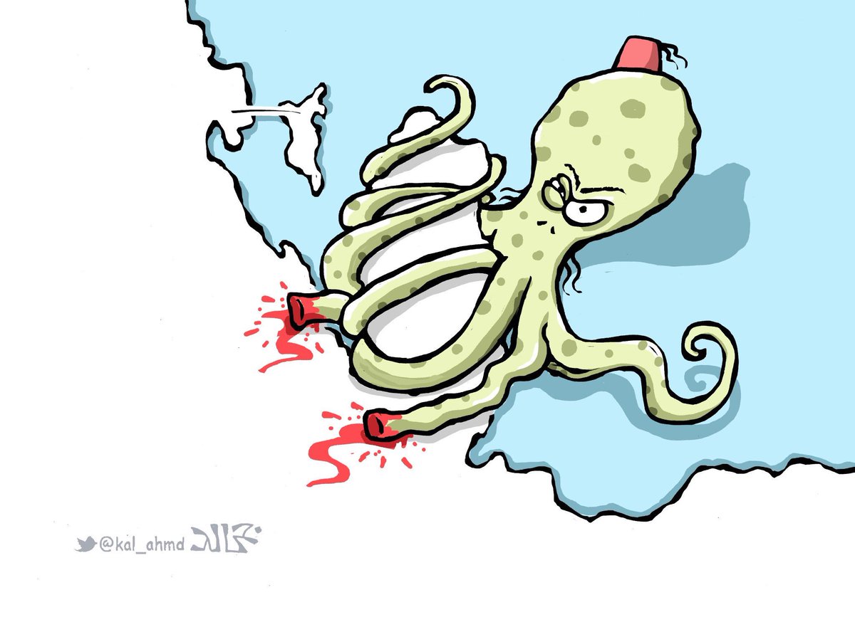 SaadAbedine's tweet photo. All anti #Qatar cartoons on #Saudi media blast its foreign policy towards #Iran &amp; #Turkey https://t.co/bYQS3knP9P
