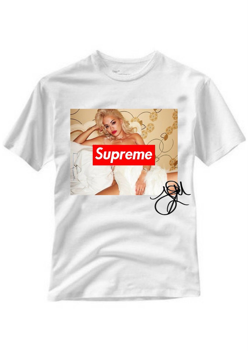 COPCAL_Shady's tweet photo. Rita Ora shading ZAYN for his Supreme clothing line, which features a shirt with her on it 👀 https://t.co/b4Rddoijqj