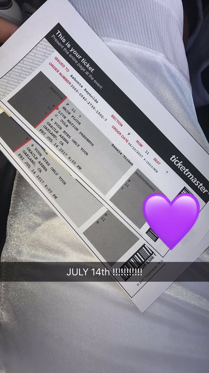 ashonte_r's tweet photo. My #2014fhdtour ticket vs. my #4YEOTour ticket !  I'm seeing Cole on the exact same date as I seen him on the Fhd tour!!!! July hurry up 😭 https://t.co/BRai9eHGXt