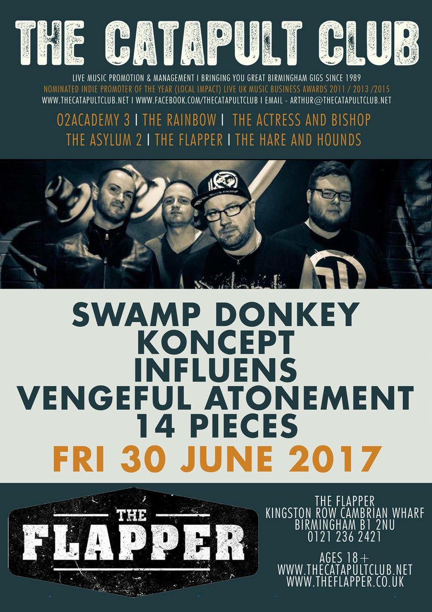 VAtonement's tweet photo. New show announced !!!
@ArthurTapp @TheFlapperBrum https://t.co/8X2O3pJI6U