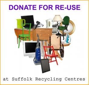 binmanandrobyn's tweet photo. Did you know you can donate items for #reuse at all Suffolk Recycling Centres? Ask our staff when you get to site! https://t.co/9HNMIc4bLf https://t.co/bVvwJMnGSB