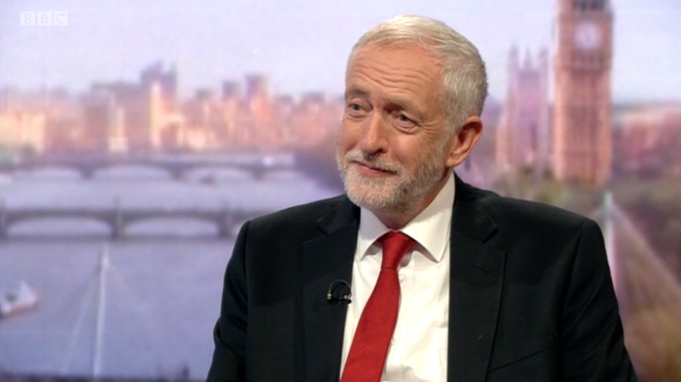 matthewchampion's tweet photo. #Marr: "Is Jeremy Corbyn in this for the long run?"

Corbyn: "Look at me, I've got youth on my side." https://t.co/3VthDtnonr