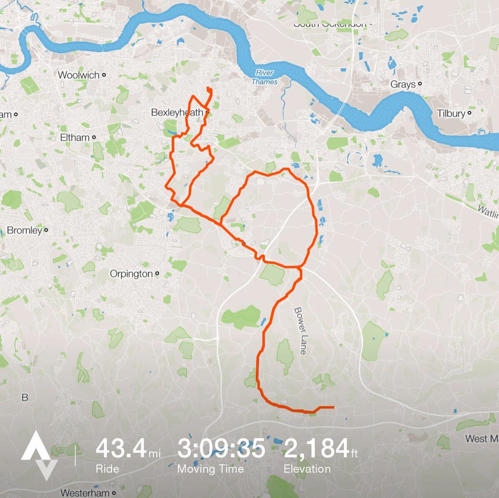 AttreeJames's tweet photo. Check out my ride on Strava.
https://t.co/tS9h0vajfI https://t.co/ibKSYXkU4e