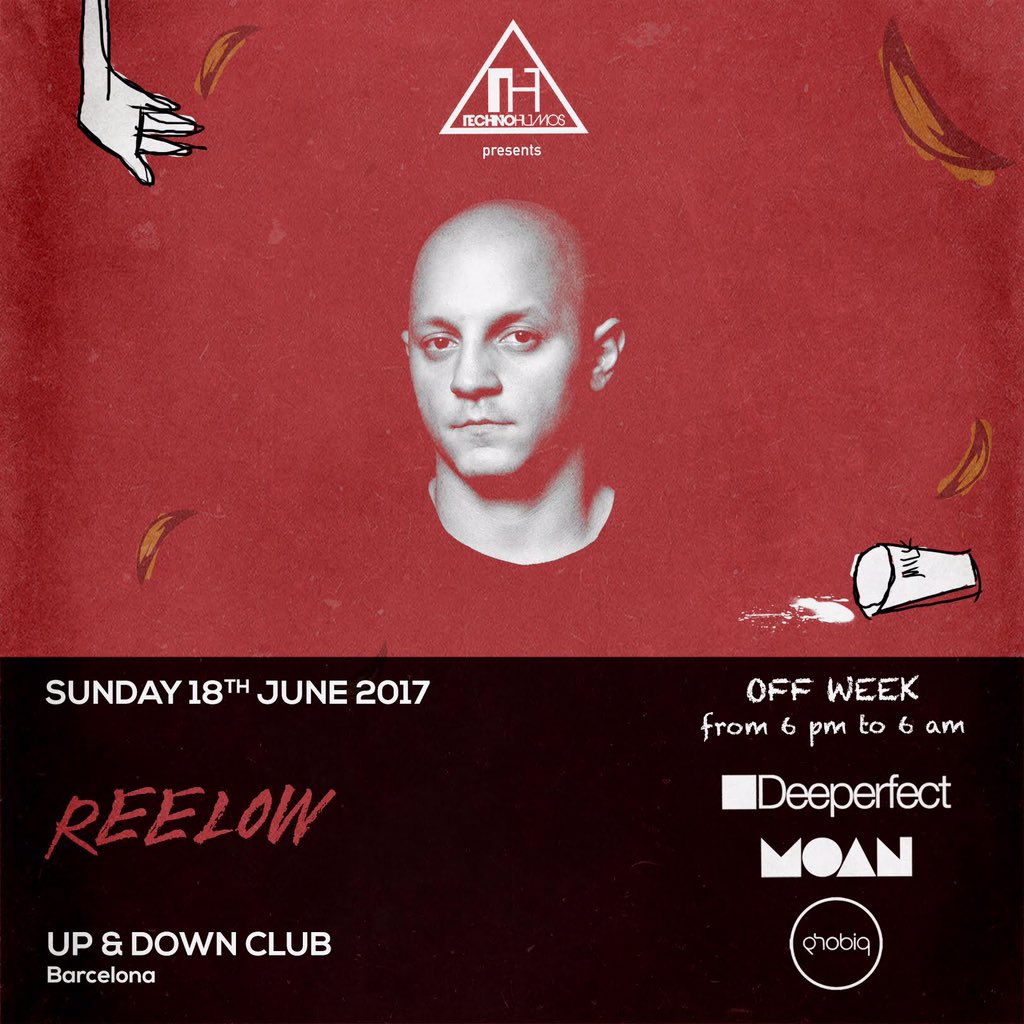Reelow's tweet photo. Very excited to join the @moan_rec and @deeperfectrecords family for theirs Off Week event next sunday. #sonaroff2017 #offweek2017 https://t.co/N9RCQqdzCh