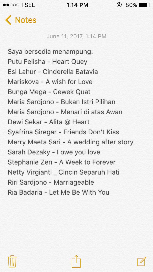 dianbookshelf's tweet photo. Hai kak @ajengdayu ini list request saya. Kalo misal kakak bersedia ngasih, saya harus trasper ongkir ke rekening mana? Makasih banyak! 😉 https://t.co/hXwdv48aCf