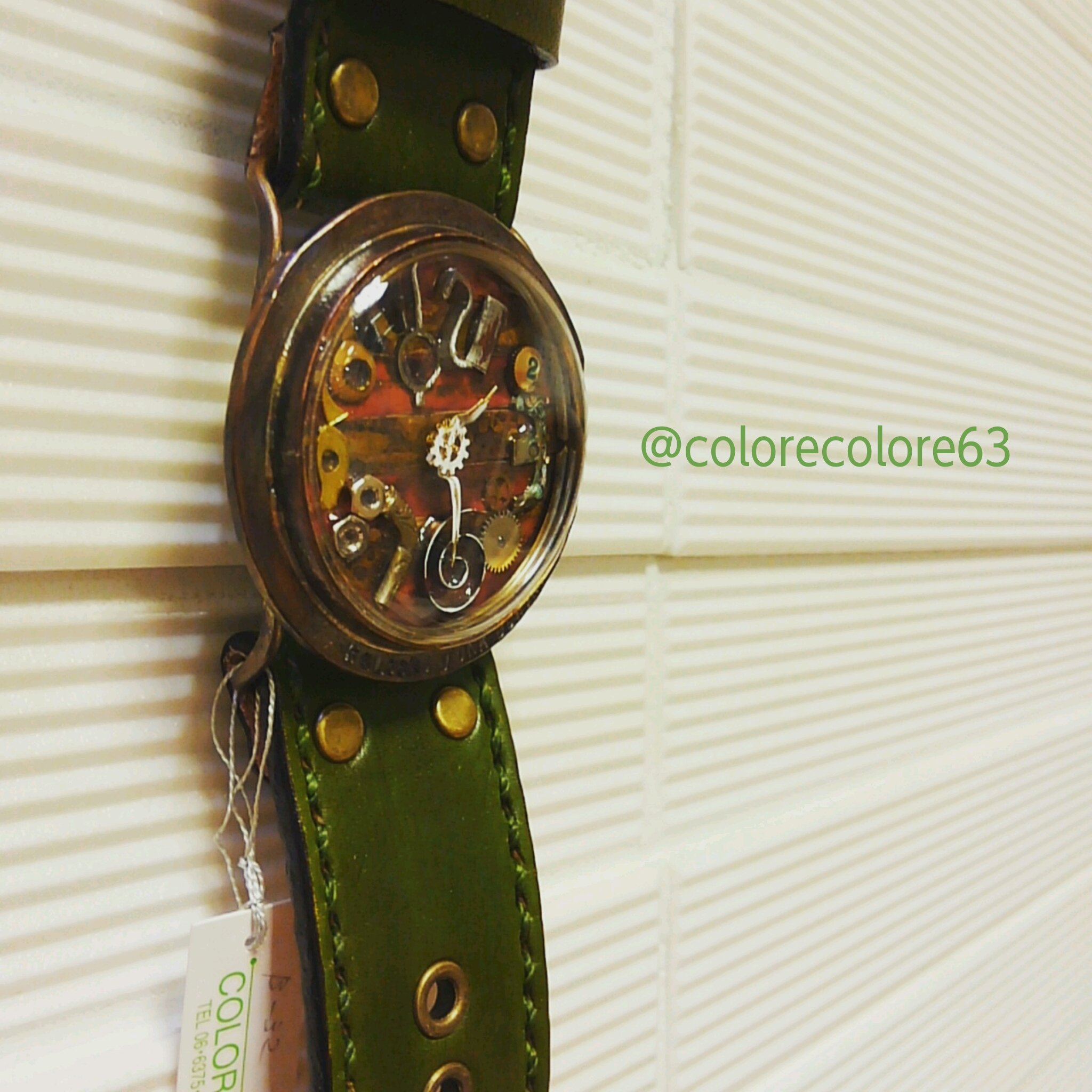 Colore On Twitter Kalockさんの Junk Buriki入荷しました 時計のパーツでできた文字盤と ごつめなサイズがインパクト大 個性派さんにおすすめです 30000 税 手作り時計 カロック
